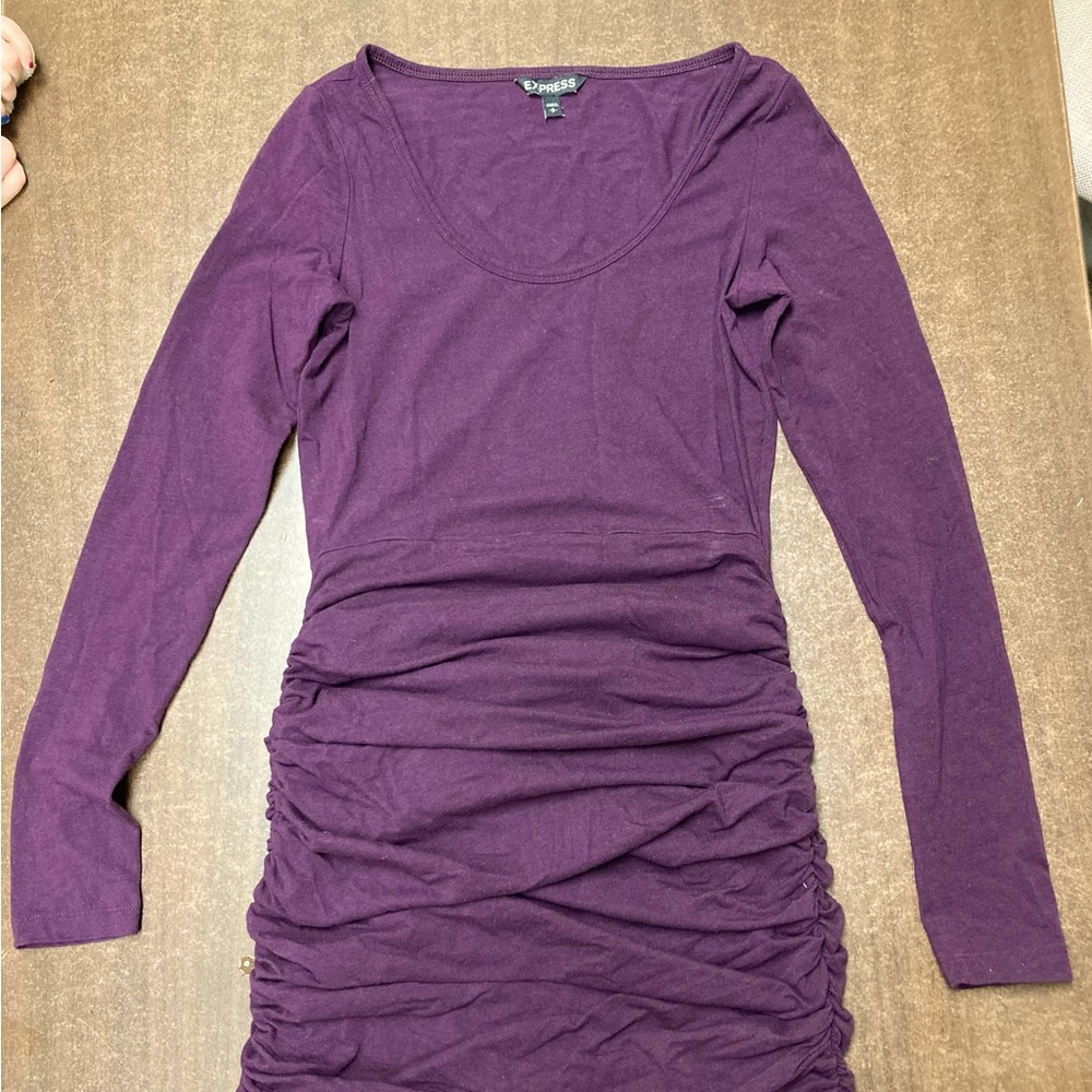 Dark Plum Maternity Dress